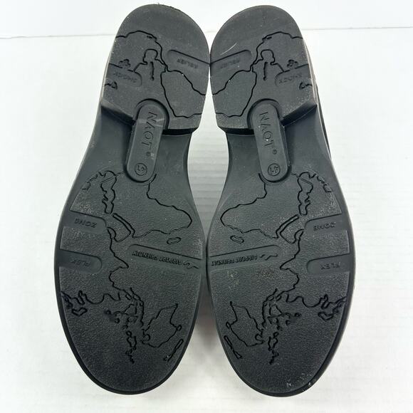 NAOT Men\'s Oxford Mule Shoes Size 41 / 8 Suede Leather Lace Up Round Toe Black main image 8